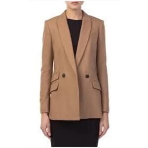 Rag & Bone Duke Double Breasted Blazer Dark Tan Size 0 Duke Double-Breasted